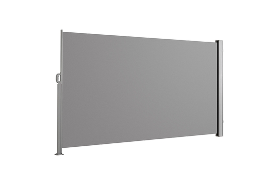 Eisen-Seitenmarkise 1.6*3m dunkles Grey Polyester, Privatleben-Schirm für Garten