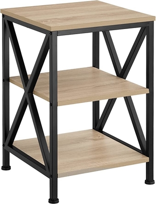 Seitentabellen-Beistelltisch Nightstand, einfach, für Wohnzimmer-Schlafzimmer, 40x40x60cm zusammenzubauen