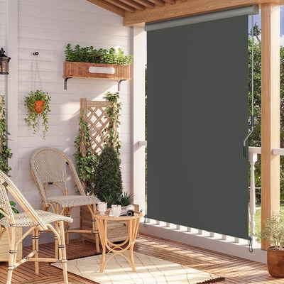 Vertikale lassen unten Fenster-Markisen-Balkon-Rückgangs-Markisen-Sonnenblende-Rollladen-Rückgangs-Markise fallen