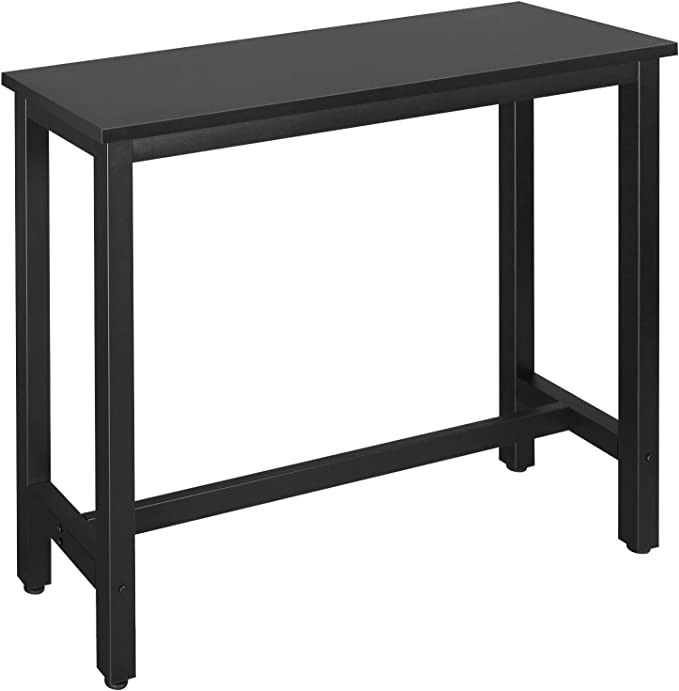 Bartisch-Speisetisch-Metallrahmen-Industriedesign-einfache Versammlungs-Weinlese Brown