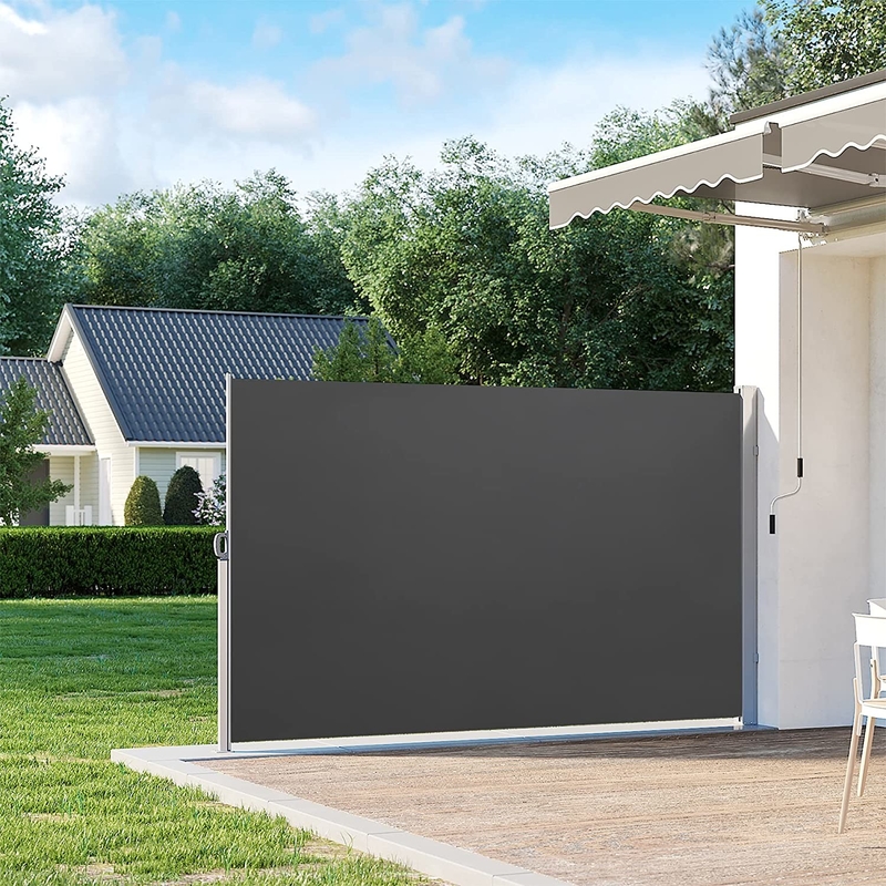 Herausziehbarer Seitenmarkisen-UVschutz-einziehbarer Markisen-Seiten-Schatten-Patio Terrance Privacy Screen Panel